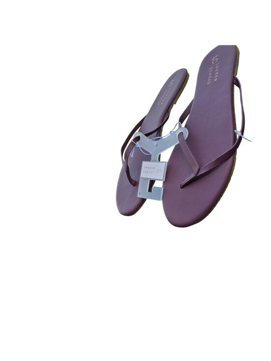 Lauren Conrad Honey Womens Sandals Size 9 Burgundy Vegan Leather New Without Box - Picture 2 of 5